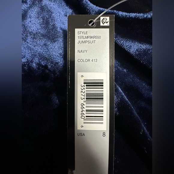 Tahari ASL Women’s Side Tie Jumpsuit
Size: 8
Color: Navy - Picture 7 of 9